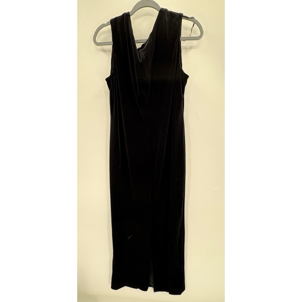 R&M Richards Black Velvet Maxi Dress & Floral Burnout Jacket Set 2PC Formal - Picture 12 of 16
